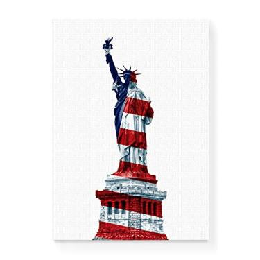 Imagem de Arte Maníacos Quadro Decorativo em Tela Canvas Estátua da Liberdade - 23x16,25cm