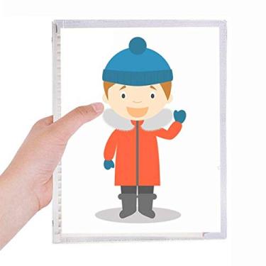 Imagem de Caderno de desenho do Polo Sul frio, folha solta, diário recarregável, papelaria