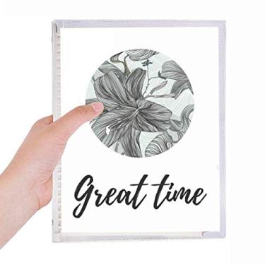 Imagem de Caderno diário de folhas soltas para desenho de plantas e flores