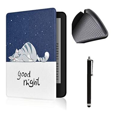 Imagem de enoxboo Capa apenas para Kindle de 11ª geração de 6 polegadas versão 2022 (modelo nº: C2V2L3), capa não adequada para Kindle Paperwhite 11, inclui uma caneta de tela sensível ao toque