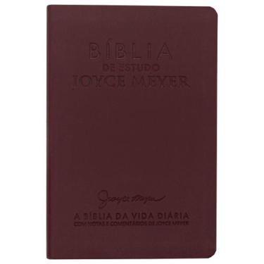 Imagem de Bíblia De Estudo Joyce Meyer - Nvi - Capa Pu Bordô