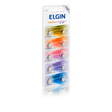 Imagem de Bateria Alcalina LR41 (AG3 / LR736) Elgin 82261 - Cartela com 10 unidades