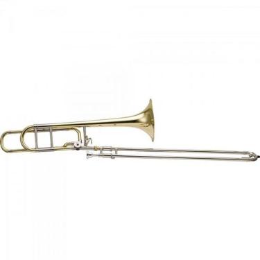 Imagem de Trombone De Vara Harmonics Tenor Bb/F Hsl-801L Laqueado