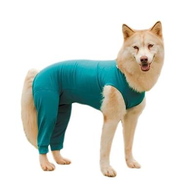 Imagem de Roupa Protetora Pós Cirúrgica Pet Para Cachorro Membros Posteriores Pernas Traseira (Verde, 5)