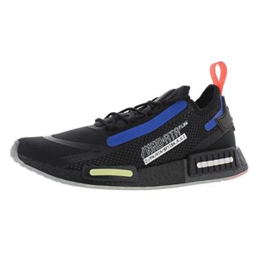 Imagem de adidas Originals NMD_r1 Stlt Primeknit Tênis de corrida masculino, Preto/Azul/Menta - Multicolorido, 10