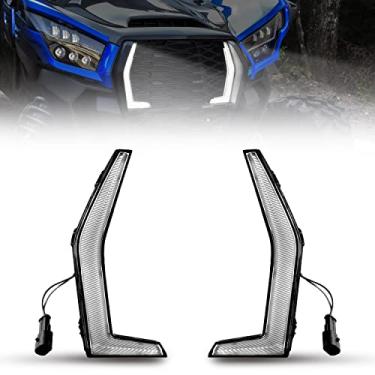 Imagem de KATIMOTO Conjunto de luzes de LED para Teryx KRX 1000 20-22, luzes de destaque de grade de luz de destaque de assinatura frontal para Kawasaki Teryx KRX 1000 2020 2021 2022 acessórios (2 peças)