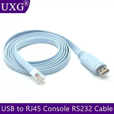 Imagem de USB para rj45 console cabo  adaptador serial para cisco router  1.5m  rj 45  8p8c