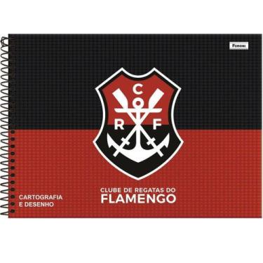 Imagem de Caderno De Desenho Flamengo 275 X 200mm 80 Folhas Foroni