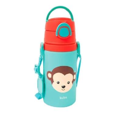 Imagem de Garrafa Garrafinha De Alumínio Infantil Canudo Silicone Buba