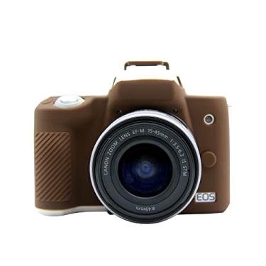 Imagem de Rieibi Capa de silicone para Canon M50 Mark II, capa protetora macia para câmera digital EOS M50 II