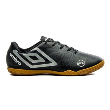 Imagem de Chuteira Futsal Umbro Orbit - Preto e Cinza - 42
