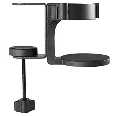 Imagem de VIVO Suporte de copo de mesa e cama, suporte ajustável para bebidas sem derramamento, suporte para garrafas hidráulicas, canecas de café, fácil de instalar, montagem em superfície horizontal ou vertical, preto, Mount-CUP1