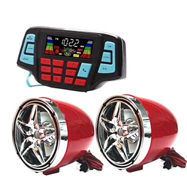 Imagem de UTV ATV Amplificador Bluetooth Sistema de Som Alto-falantes Mãos-Livres FM Sistema de Áudio USB Alto-falantes Estéreo 3 Polegadas 12V Motocicleta Áudio Impermeável