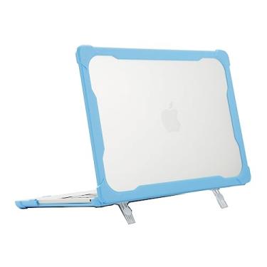 Imagem de mCover Capa híbrida compatível apenas com laptop MacBook Air de 13,6 polegadas de 2022 ou posterior (modelo A2681, chip M2, tela de retina líquida, conectores MagSafe3) - Aqua