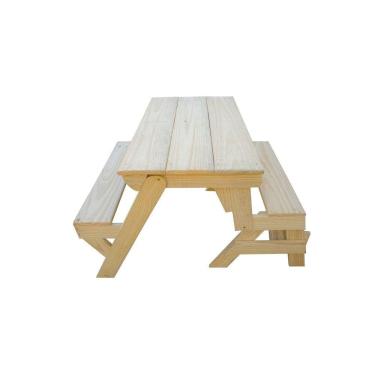 Imagem de Banco que Vira Mesa 1,20m Madeira Maciça