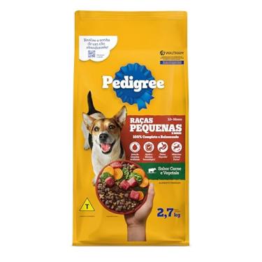 Imagem de PEDIGREE Ração Carne e Vegetais Cães Adultos Raças Pequenas e Minis 2,7 kg