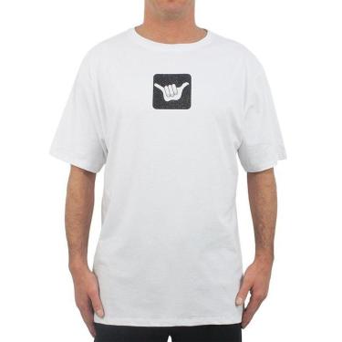 Imagem de Camiseta Extra Grande Hang Loose Logo Branco-Unissex
