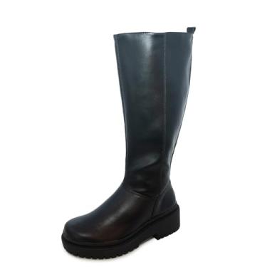 Imagem de Bota Feminina Via Marte Cano Alto Salto Blocado Preto 35