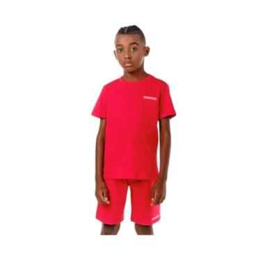 Imagem de Camiseta T-Shirt Vermelha Basica de Malha Essentials - Oliver (BR, Idade, 2 Anos, Regular, Vermelho)