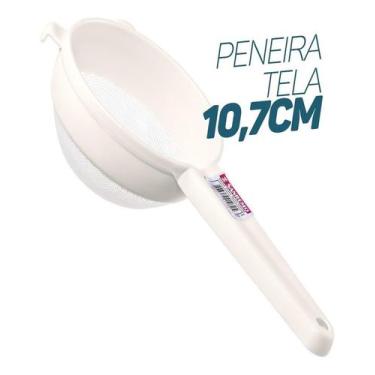 Imagem de Coador Peneira Tela Nylon Plastico Sanremo 10,7cm Cozinha Durável