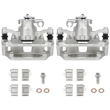 Imagem de PAROD Pinça de freio a disco traseiro 18B5399 18B5398 com suporte para Dodge Grand Caravan 2012-2020, Ram C/V 2013-2015, 2012-2014 VW Routan