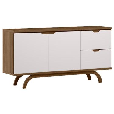 Imagem de Aparador Buffet Vicenza Imbuia Off White – New Ceval