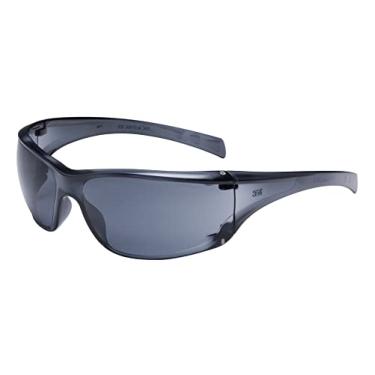 Imagem de 3M Virtua 11848-00000-20 Óculos de segurança padrão de policarbonato cinza - 99,9% de proteção UV - Armação envolvente, 1 par