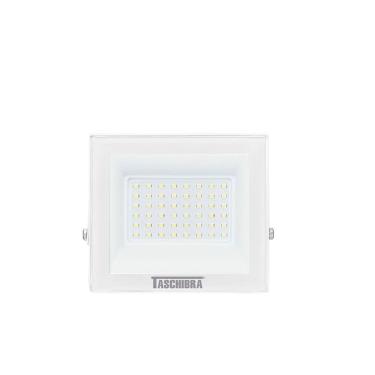 Imagem de Refletor Tr Led 50w Slim Branco - Taschibra 3000k (amarela)