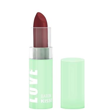 Imagem de Batom Max Love Kisses Semi-matte 266 - Cor Terracota Nude, Alta Pigmentação e Conforto, Maquiagem Boca Cosméticos