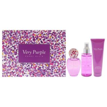 Imagem de Perfume Perry Ellis Very Purple Eau De Parfum Para Mulheres, 3 Unidade