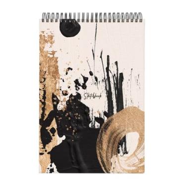Imagem de Sketchbook Bloco De Desenho Lírico Abstrato A3 Ritmos de Ouro 180g