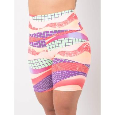 Imagem de Bermuda Cintura Alta Feminina Estampada - Fitmoda-Feminino