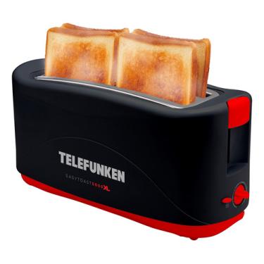 Imagem de Torradeira Elétrica P/ 4 Fatias Easytoast Xl 110v Telefunken Aquecedor Tostador Pão Torrada Tostadeira Torradeira Elétrica para 4 Fatias Easytoast 5000 XL - Telefunken