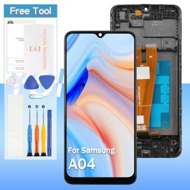 Imagem de Yondista Tela de substituição para Samsung Galaxy A04 SM-A045F, SM-A045F/DS, SM-A045M 16.5 cm LCD Display Touch Digitalizador com moldura (não para A04s/A04e)