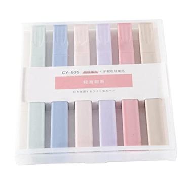 Imagem de 6x Conjunto de Canetas de Suave, Caneta Marcadora de Escrita, Caneta Fluorescente para Material Escolar Escritório DIY Álbum, uma