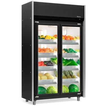 Imagem de Expositor Vertical Hortifruti 2 Portas De Vidro Geas2p Gelopar Auto Serviço Hortifruti...