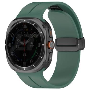 Imagem de Pulseira Silicone Fecho Magnetico LTimports, compativel com Galaxy Watch Ultra 47mm Sm-L705 e Sm-L705F (LT-Verde)