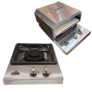 Imagem de Rangetop a Gás De Embutir 1 Boca Em Inox 304 (Rangetop + Forno para Rangetop)