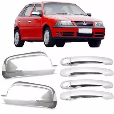 Imagem de Apliques Cromados Retrovisor E Maçaneta Gol Parati 2000/08 - Shekparts