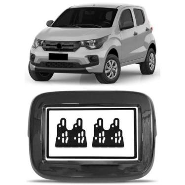 Imagem de Moldura Painel 2 Din 7 Polegadas Fiat Mobi Black Piano - Autoplast