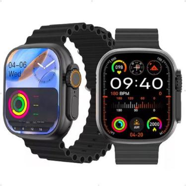 Imagem de Smartwatch Series 10 Ultra W69+ Plus Nfc Super Amoled 2GB Black - TUDO