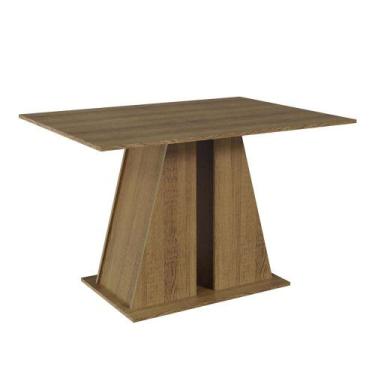 Imagem de Mesa de Jantar Retangular com Tampo de Madeira Rustic 5383 Madesa, Rus