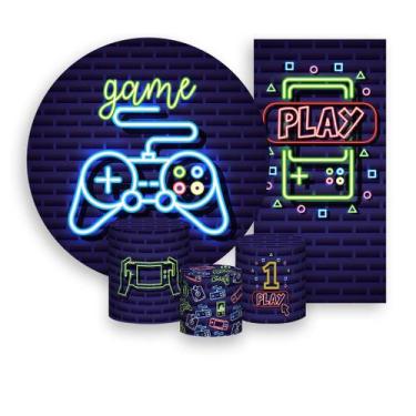 Imagem de Kit Painel De Festa + Trio Capa Cilindro + Faixa Veste Fácil - Video G