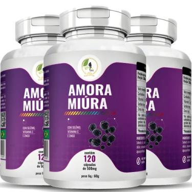 Imagem de KIT C/3 Un. Amor a Miu ra Vit. C Selênio e Zinco Premium 120 Cápsulas 