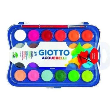 Imagem de Aquarela Pastilha Giotto 24 Cores Intense Colors