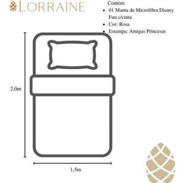Imagem de Manta Micro Solteiro 200X150 Fun Não Alérgica Princesas - Jolitex, Ros