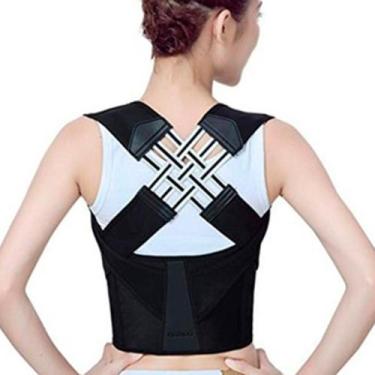 Imagem de Corretor Estabilizador Postural Unissex Colete Alinhador de Coluna Mel