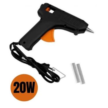 Imagem de Aplicador de Cola Quente Termostática Com 2 Mini Bastão Refil 20W Bivo