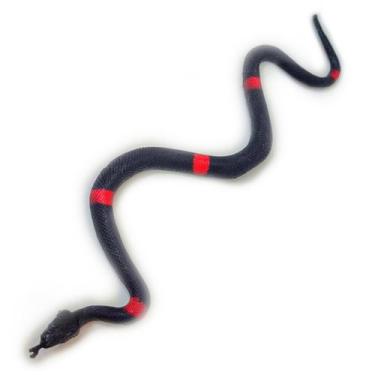 Imagem de Cobra Realística Serpente Brinquedo Borracha Pegadinha Susto - Pais e 
