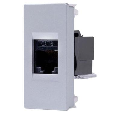 Imagem de Módulo Unno Rj45 Cat6 Prata Abb
